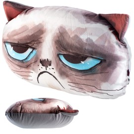 KADAX Decorative Cushion with Washable Cover, Cat, 30 x 45 cm, Decorative Cushion, Soft Pillow, Cushion for Bed, Sofa, Sleep, Couch, Sofa Cushion, Couch Cushion, Suitable for Allergy Sufferers (Cream)