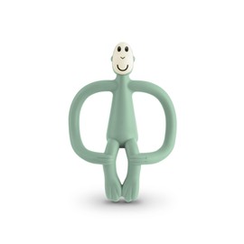 Matchstick Monkey Antimicrobial Teething Ring / Teething Aid / Gel Applicator for Sore Gums / BPA-Free / Easy to Grip / from 3 Months / Monkey Original Mint Green