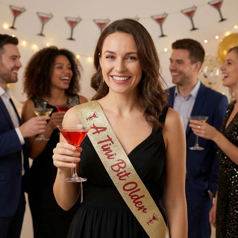 VEAGINS 1 Piece Birthday Sash For Women, A Tini Bit