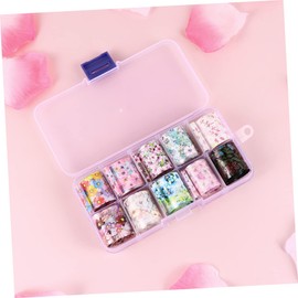 Baluue 10pcs Stylish Nail Art Decals Unique Manicure Supplies Floral and Design Nail Accessories for Women and Lightweight Ornaments