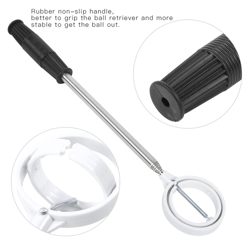 8 Sections Telescopic Golf Ball Pick Up Retriever Stainless Steel