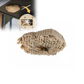 Realistic Wasp Nest Geocache Container with Magnet, Hidden Outdoor Cache for Geocaching, Camouflage Fake Wasp Nest Storage Box for Keys, Notes, Small Items