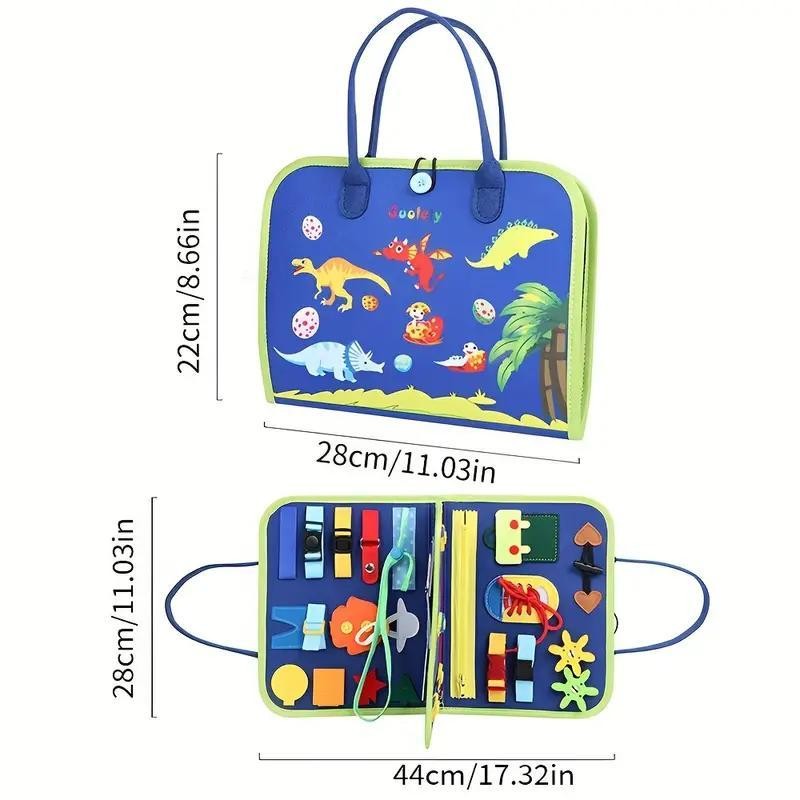 Dinosaur World Felt Handbag Book, 1 Set Early Development Activity