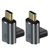 IVIVTOR USB C magnetic Adapter 2 pack,Right Angle USB4 24