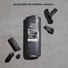 Dove Men+Care Elements Body Wash Charcoal+Clay 13.5 oz Effectively Washes Away Bacteria While Nourishing Your Skin