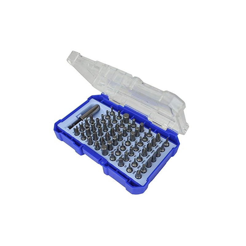 Faithfull FAISBSET61 61 Piece Screwdriver Bit Set including, slotted, Pozidriv,