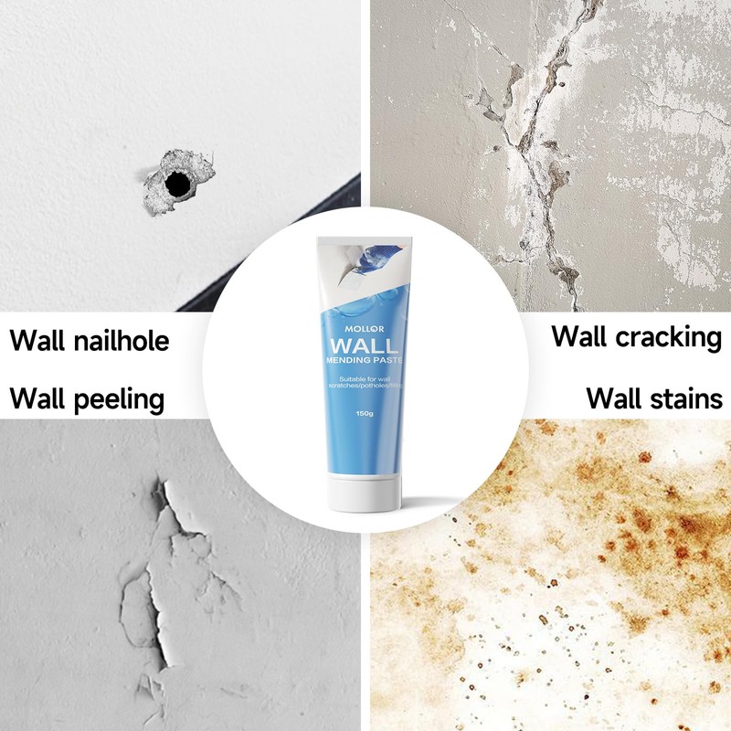 MOLLOR Drywall Repair Kit Wall Patch, 150g Spackle Wall Repair