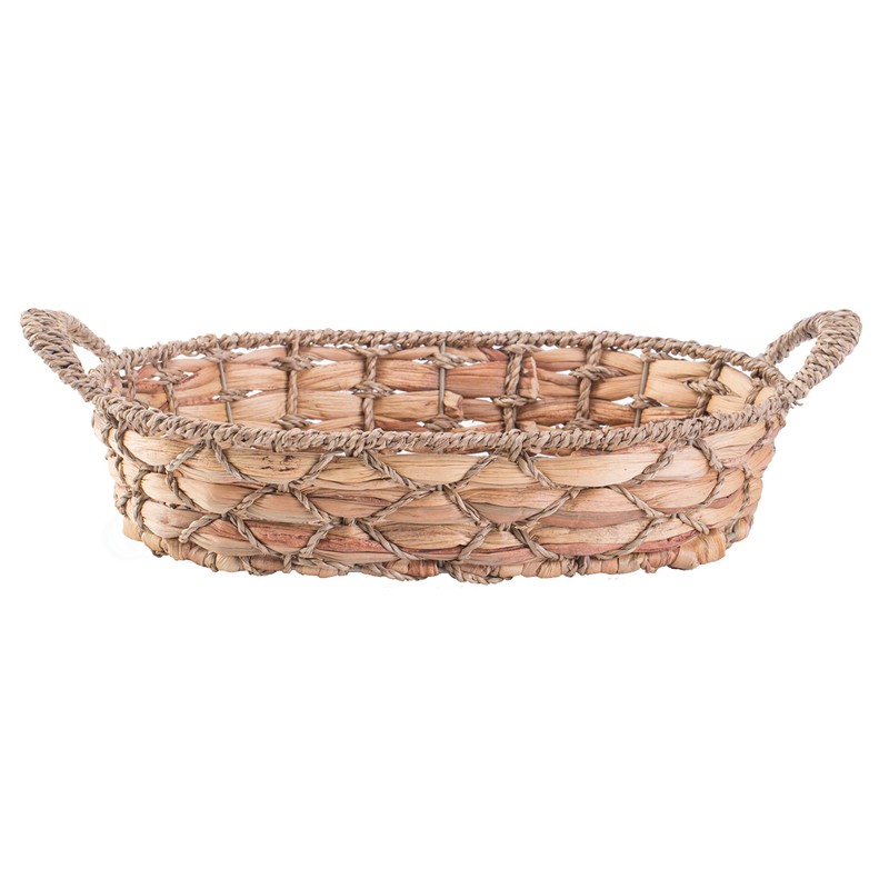 Seagrass Fruit Bread Basket Tray with Handles (Medium)