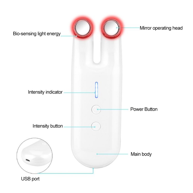 EMS Massage Whitening Face Micro Current Tight Lifting Anti Aging