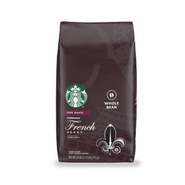 Starbucks Dark Roast Whole Bean Coffee- French Roast, 100% Arabica, 28 ounces