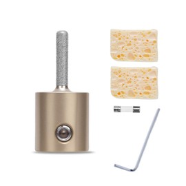 eZAKKA Glass Grinder Bits, Diamond Grinder Bit Head Tools for Stained Glass Supplies and BGrinderits (1/8 Inch)