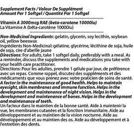 Beta-Carotene 10000iu 250s [2 bottles] by Total Natural, Vision Care, Eyes Health, Improve Vision, Antioxidant