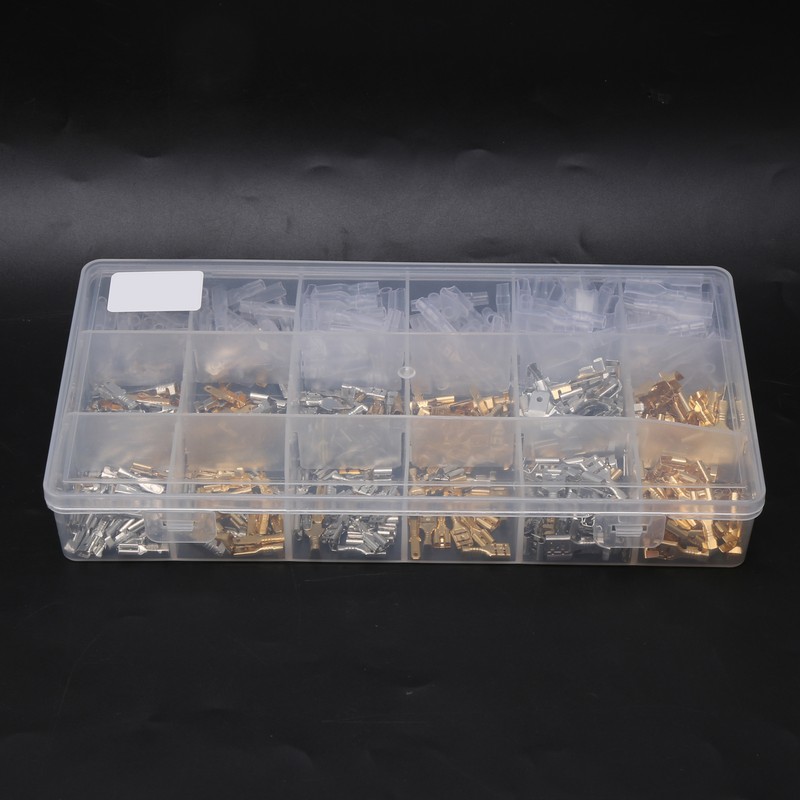 540Pcs Wire Connectors Kit Spade Terminals Set Industrial Accessories 2.8/4.8/6.3Type
