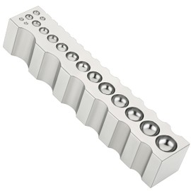 Splenor Tools Steel 8" Multi Purpose Swage Forming Block - for Jewelry Making - Silversmith - Metalworking - Bench Anvil Tool