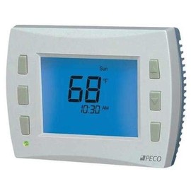 Peco T4522-001 Performance PRO Programmable Thermostat, 2H/2C, White