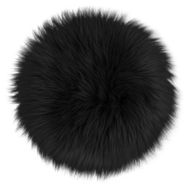 Sibba Area Rug 16 Inch Fluffy Faux Fur Fuzzy Fireplace Decor Room Throw Floor Bedside Soft Carpet Chair Bathroom Corner Living Bedroom Home Kitchen Small Cushion Pad Protector ()