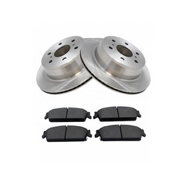 Rear Ceramic Brake Pads and Rotor Kit - Compatible with 2007-2014 Chevy Suburban 1500