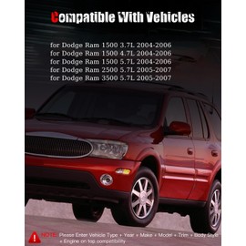 GDSMOTU Electric Fuel Pump Module Assembly Compatible for Dodge for Ram 1500 4.7L/3.7L 2004-2006 for Dodge for Ram 2500 5.7L 2005-2007, Fuel Pump Sending Unit Assembly Replace E7165M E7180M