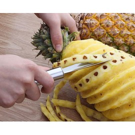 Pineapple Eye Peeler Remover Tool, Stainless Steel Multipurpose Pineapple Eye Clip,Pineapple Eye Cutter V Shape Pineapple Eye Peeler Remover for Home Kitchen Peelers