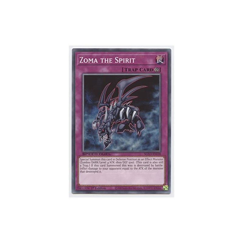 Zoma The Spirit - SGX3-ENI38 - Common - 1st Edition