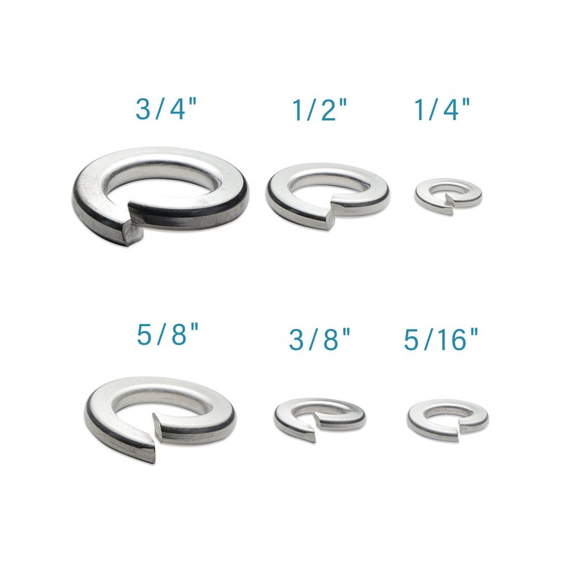 IMScrews 5/16" Spring Lock Washers - 304 Stainless Steel -