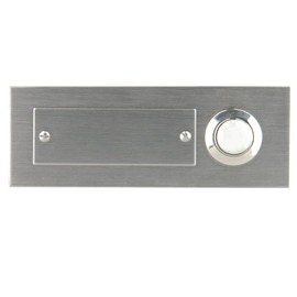 Unitec 47197 Flush-Mounted Door Bell Push Button Single Channel Stainless Steel