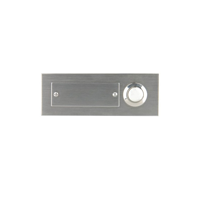 Unitec 47197 Flush-Mounted Door Bell Push Button Single Channel Stainless
