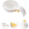 1Pc White Egg White Yolk Separator,Egg Separator for Raw Eggs,Bowl-Clip
