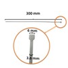 Aventurine White Cable Ties, 300mm x 3.6mm, Pack of 100,
