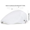 XYIYI White Men's Breathable Mesh Newsboy Cap Summer Beret Ivy