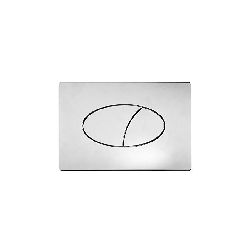 Roper Rhodes Ellipse Dual Flush Plate Button Chrome for TR9001