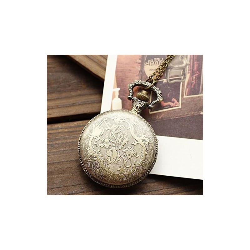 Infinite U Ancient Sailboat/Warships/Pirate Ship Big Quartz Pocket Watch Arabic
