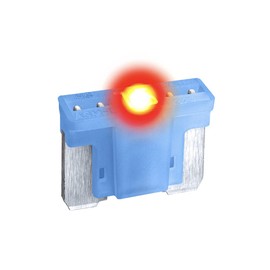 CARAX Glow Fuse – Premium Fuse Low Profile Mini Micro Blade – 15A Kit 1 pcs – Glow When Blown LED Automotive Fuse – Smart Auto Glow Fuse Easy Identification – 1 pcs