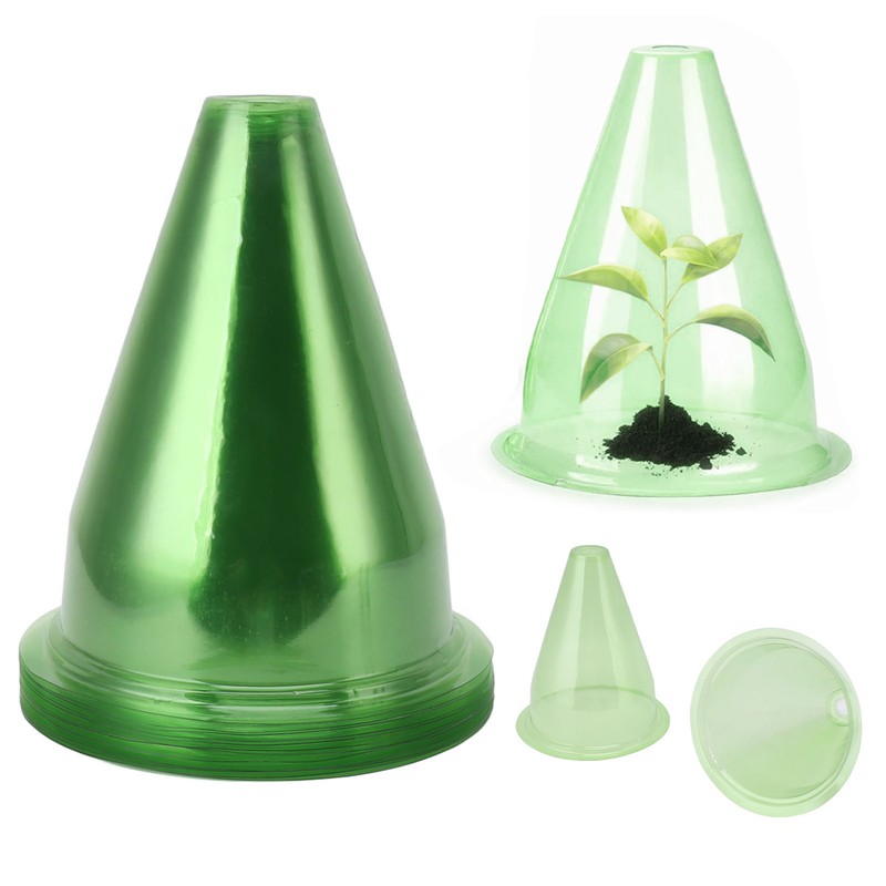 12Pcs Garden Cloches Plastic Multifunctional Plant Covers Protectors Dome Bell