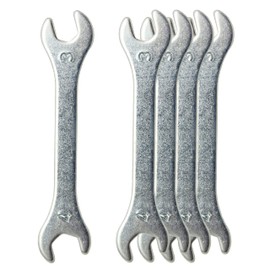 Koni Viola Double Ended Spanner, Thin, M3 M4, 0.22 inches (5.5 mm), 0.3 inches (7 mm), Set of 5