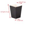 GAKA FAVOR Black Popcorn Boxes Mini Paper Popcorn Containers for