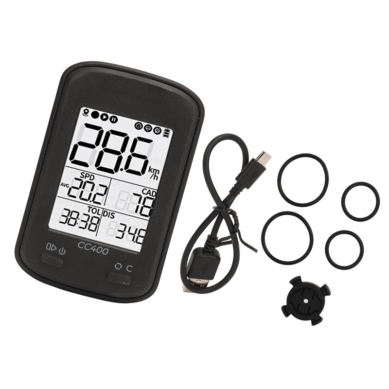 CC400 GPS Bike Computer Wireless Waterproof Bicycle Speedometer Odometer Cycling