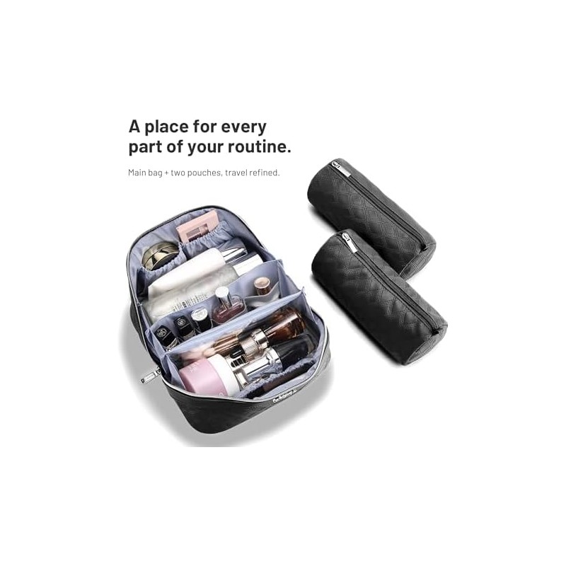 Travel Makeup Organizer, Compact Lightweight Accessory for Travel and Daily
