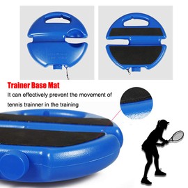 Tennis Trainer, Portable Tennis Trainer Set, Trainer Baseboard with Rope and 2 Rebound Balls, Solo Self-Study Exercise Training Tool, Tennis Training Equipment for Adults, Children, Beginners
