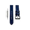 NICKSTON Blue Brushed Genuine Leather Band Compatible with Garmin Venu