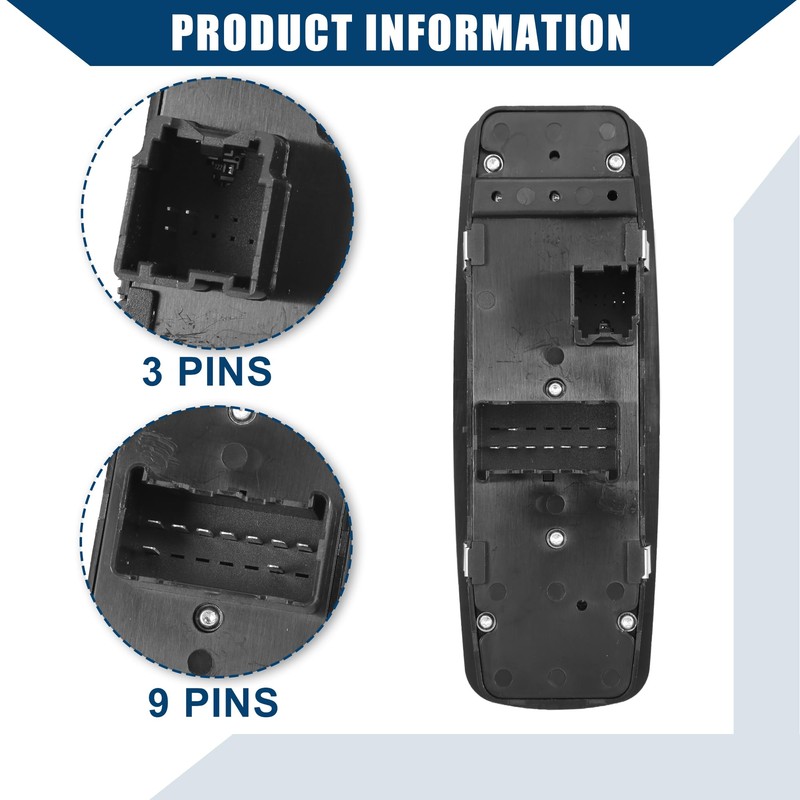 Hihaha No.4602533AB Power Window Switch for Dodge Grand Caravan 2008-2011