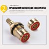 2PCS Replacement Tap Valves Brass Ceramic Stem Disc Cartridge Faucet