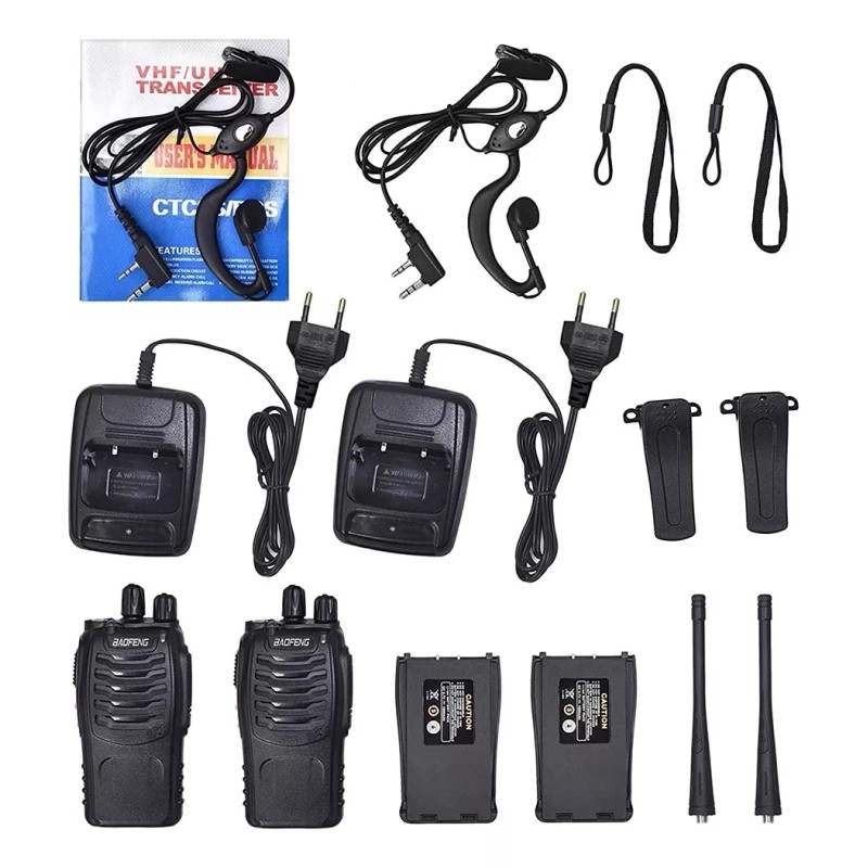Baofeng Pack 2 Radios De Comunicacion Wolki Talkie Baofeng 888s