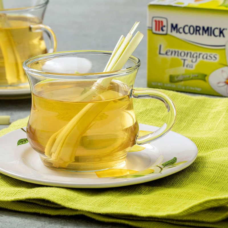 McCormick 25 Count Caffeine Free Lemongrass Tea Bags, 0.89 oz