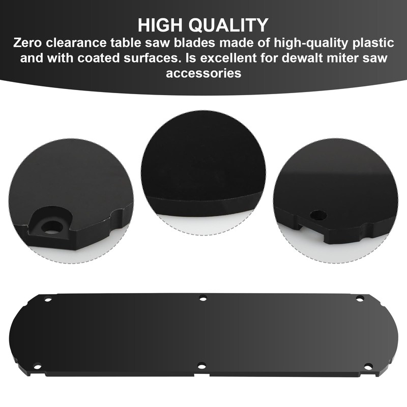 RMSPO DW-1 Zero Clearance Insert Fits for Dewalt Fixed Miter