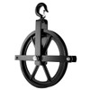 QWORK Scaffolding Wheels, 12" Aluminum Lifting Pulley, 1000 Lbs Ladder