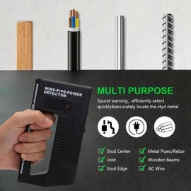 High Sensitivity Adjustable Alert Pipe Power Multifunction Wall Scanner,Wire Pipe Powers Detector,Me-tal Detector,Stud Finder Wall Scanner,Wire Detector for Wall,Wall Stud Finder Metal Detector