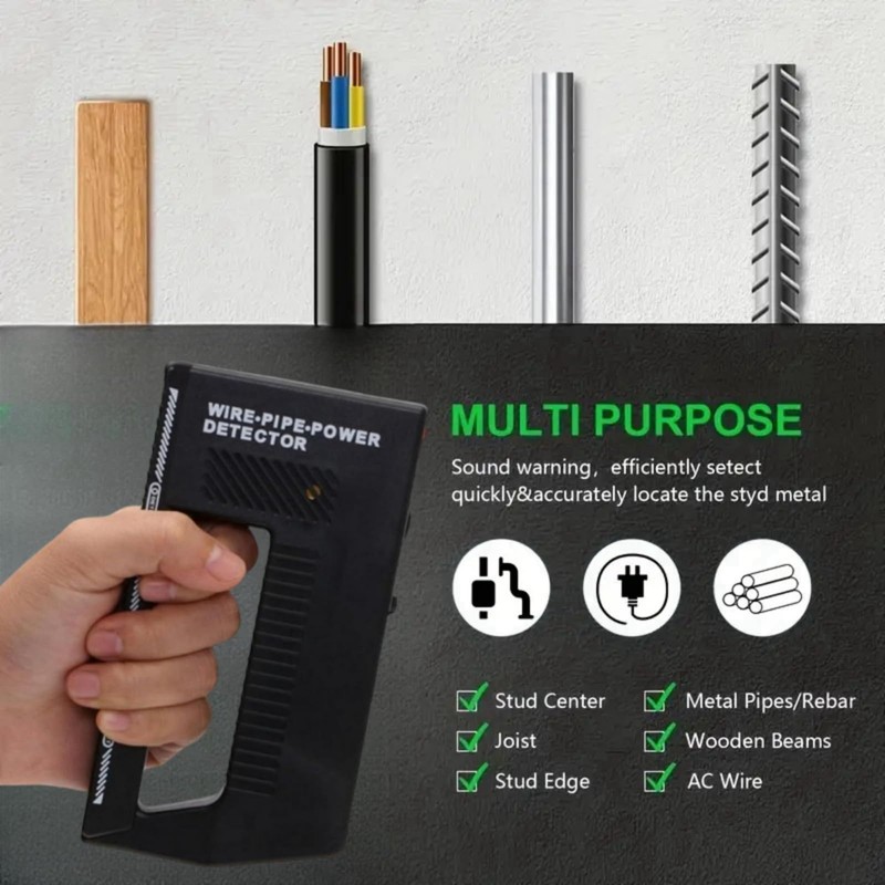 High Sensitivity Adjustable Alert Pipe Power Multifunction Wall Scanner,Wire Pipe