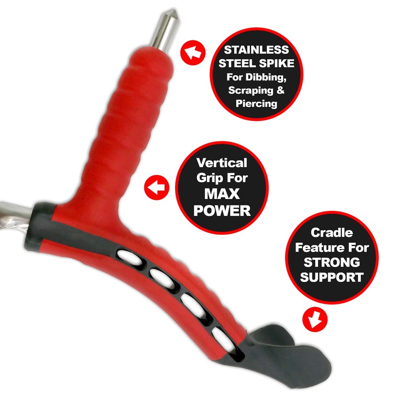 Roamwild Multi-Digger Dual Grip Garden Hand Trowel (Hand Fork/Cultivator)