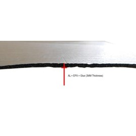 Heat Shield Reflective Insulation CAR Sound Deadening Noise Adhesive 16X25 3MM